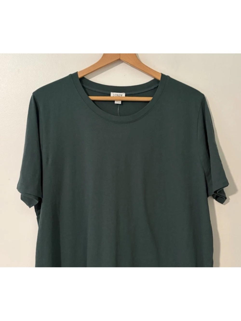 J. Crew Forest Green T-Shirt Midi Dress - Picture 2 of 10